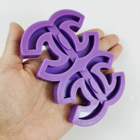 CT98 luxe Logo Silicone moule artisanat résine époxy moules bonbons chocolat Fondant gâteau décoration outils
