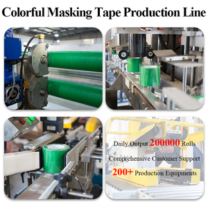 Mục đích chung nhiều màu sắc Crepe giấy masking tape họa sĩ tùy chỉnh không có miễn phí dư lượng màu đỏ màu xanh màu xanh lá cây Nâu băng cho sơn - Product Image 3