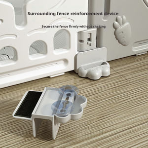 Parc <span class=keywords><strong>de</strong></span> jeu pliable en HDPE indispensable pour bébés et tout-petits, avec un style doux et naturel - Product Image 2