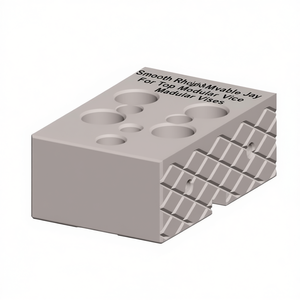 Mandril modular superior con mordaza móvil romboidal lisa para tornos de banco modulares - Product Image 2