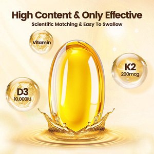 Cápsulas Blandas de Vitamina D3 K2 con Aceite de Coco, Complejo VIT D y K, Favorece la Absorción de Calcio, Salud Ósea, Inmunológica y Cardíaca, para Adultos, 300 Unidades - Product Image 2
