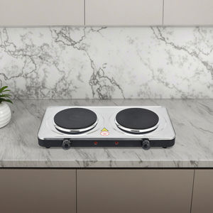 Due bruciatori per cucinare apparecchio Touch manopola di controllo ghisa piano cottura <span class=keywords><strong>Mini</strong></span> cucina elettrica per la casa senza Gas - Product Image 1