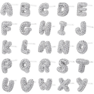 Phụ Kiệ<span class=keywords><strong>n</strong></span> Thời Trang <span class=keywords><strong>H</strong></span>ợp Thời Trang Hot-Bá<span class=keywords><strong>n</strong></span> Studded Zircon Chubby 26 Tiếng Anh <span class=keywords><strong>C</strong></span>.<span class=keywords><strong>h</strong></span>.a.<span class=keywords><strong>n</strong></span>.e.l Thư Bong Bóng Thư Bông Tai Cho Phụ <span class=keywords><strong>N</strong></span>ữ - Product Image 2