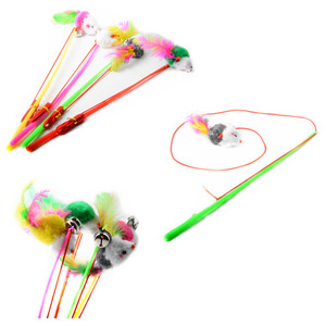 ไม้แหย่แมวของเล่นแบบโต้ตอบสำหรับสัตว์เลี้ยงพร้อมกระดิ่งความเบื่อ - Product Image 4