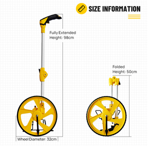 Zozen เครื่องมือวัดระยะทางดิจิตอลลูกกลิ้งเดินขนาดเล็กพร้อมล้อเมตริกสำหรับวัดและวัด - Product Image 3