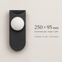 Wandmontierte Leuchte Moderne Minimalistische Eisen-Nachttischlampe für Schlafzimmer Hotel Flur Treppenhaus Wohnzimmer TV-Wand Dekoration