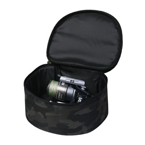 Sac pour moulinet de pêche en tissu Oxford vert militaire avec protection en coton intégrée pour le rangement des moulinets, utilisation en extérieur - Product Image 2