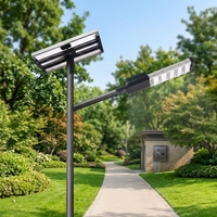 Lampadaire solaire semi-intégré avec contrôleur MPPT, puces LED Bridgelux 170LM/W haute efficacité