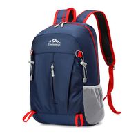 Unisex Moda Naylon Sırt Çantası Su Geçirmez Fermuarlı Kapatma Öğrenci Okul Yürüyüş Tırmanış Baskılı Logolu Katlanabilir Hediye Çantası 20-37L