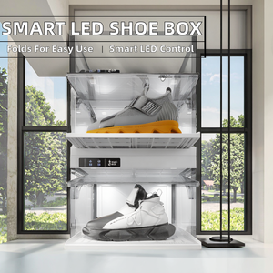 Organizador de <span class=keywords><strong>Zapatos</strong></span> de Plástico Transparente Plegable con Control Inteligente LED, Moderno, de Fábrica China - Product Image 2