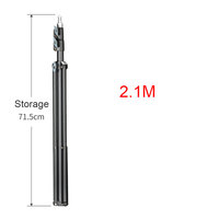 Trépied portable YEAH pour photographie vidéo et photo, 2,1 m, pour flash, boîte à lumière, parapluie, lumière stroboscopique, appareil photo