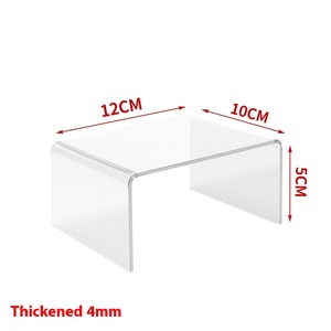 Kệ Acrylic hình chữ U trong suốt thang máy tính để bàn hiển thị mỹ phẩm nhiều lớp đúc cắt máy tính để bàn hình chữ U Acrylic - Product Image 6