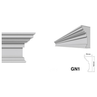 Moulures de cadre de fenêtre en EPS personnalisées en usine, légères, imperméables, pour la décoration de façade de bâtiment