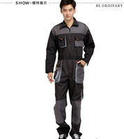 Kemeja Kerja Pria Grosir Custom, Lengan Pendek, Biru Dongker Hitam, Kancing Depan, Bahan Poliester Katun, Seragam untuk Insinyur