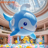 Ensemble de décoration gonflable géant sur le thème de l'océan, étoiles de mer roses, méduses, poissons, coraux pour les centres commerciaux, les événements, les hôtels, les espaces de vente au détail