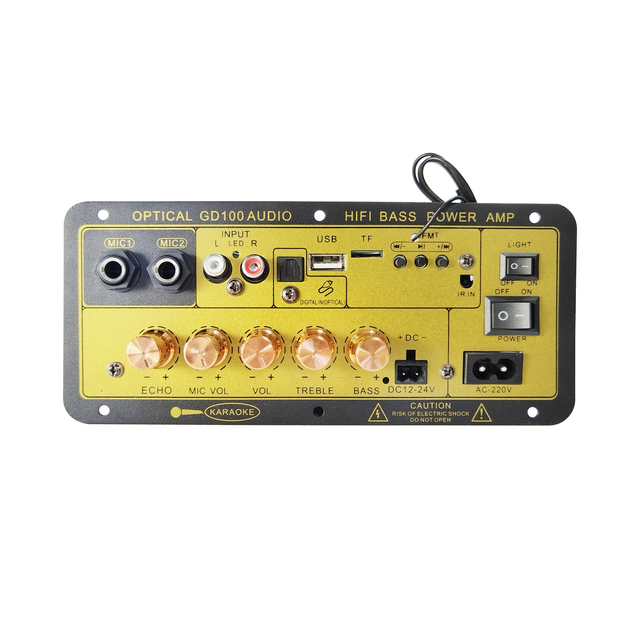 Wholesale GD100 BT Mono 100W Durable Subwoofer Amplifier Board Home&HiFi Karaoke Receiver & Amplifier with Optical Audio Input