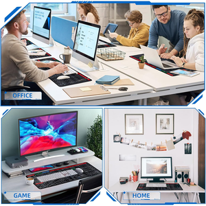 Alfombrilla de ratón RGB de 800 x 300 x 4 mm con accesos directos, hoja de trucos, teclas rápidas, antideslizante, supergrande ( - Product Image 5