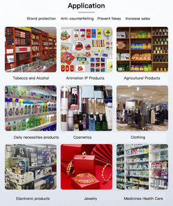 ป้ายสติกเกอร์เคลือบรอยขีดข่วนเป็นโมฆะพิมพ์ลายเครื่องสำอางป้องกันการปลอมแปลง - Product Image 5