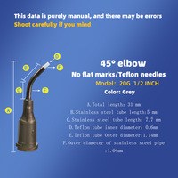 Aiguille PTFE Porte-aiguille à visser Tube extérieur en acier inoxydable Distribution stable directe du fabricant