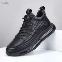 2023 nouvelles chaussures décontractées grande taille haut haut PU sport élastique mocassins chaussures de course pour hommes