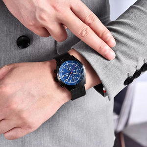 Montre-bracelet à quartz en acier inoxydable Benyar BY-5200, nouvelle montre-bracelet de luxe pour homme, étanche, avec boîte cadeau - Product Image 4