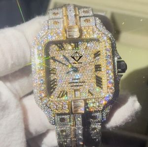 Liquidation Vente Hip Hop Iced Out <span class=keywords><strong>Montre</strong></span> <span class=keywords><strong>Luxe</strong></span> Top Moissanite Verre Saphir <span class=keywords><strong>Montre</strong></span> Mécanique pour Hommes - Product Image 4