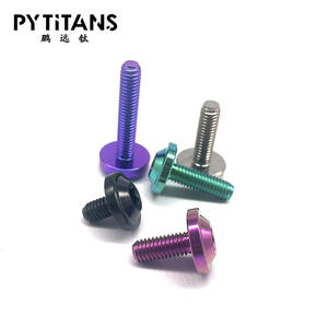 Титановый болт с большой головкой, винты для номерного знака, титановые болты для велосипеда, мотоцикла - Product Image 3