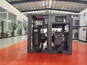 Промышленный воздушный компрессор с сертификацией CE, двухступенчатый, с инвертором на постоянных магнитах, 22 кВт, 30 л.с., с воздушным охлаждением, для промышленного оборудования - Product Image 3