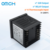 Controlador de Temperatura PID OMCH CH702, Termostato de 72x72mm, Entrada Tipo K 0-1300C, Salida de Relé SSR, Automatización del Hogar
