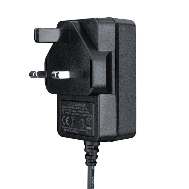 24v Ac Adapter Wall-mounted Switching Power Supply Dc 24 Volt 1amp 12 Volt 2amp Power Adapter for CCTV  Camera
