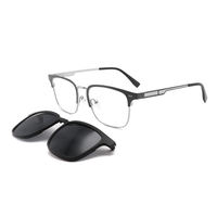Lunettes intelligentes à monture carrée en métal avec commande tactile, assistant vocal, musique, appels, traduction IA et double batterie