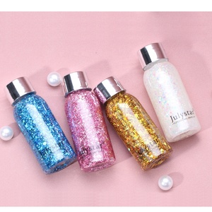 Vente en gros Julystar Gel à paillettes flash à haute teneur pigmentée Gel à paillettes pour le corps et le visage coloré pour le maquillage de scène sous forme de poudre - Product Image 4