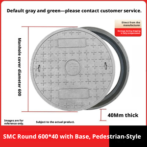 SMC heavy-duty resin composite manhole covers suitable for modern industrial design conforming to road surfaces - Product Image 2