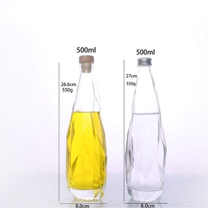 Botellas de Vidrio Transparentes Vacías Personalizadas de Fábrica N.° 1 para Brandy, Whisky, <span class=keywords><strong>Ron</strong></span>, Ginebra, Bebidas y Licores, Selladas con Corcho, Color Personalizado, Precio Económico - Product Image 2