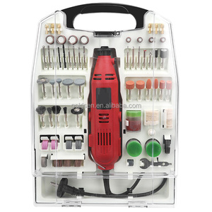 Kit de Taladro Eléctrico Mini de 120v 230v 135w 235 Piezas con Mandril de 3.2mm, Velocidad Variable, <span class=keywords><strong>Herramienta</strong></span> Rotatoria Compatible con <span class=keywords><strong>Dremel</strong></span> - Product Image 1
