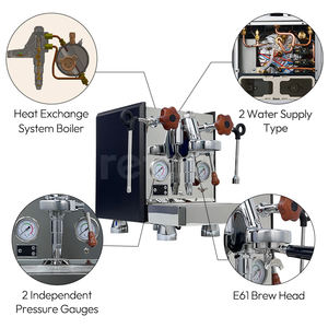 Lujo 1 grupo bomba rotativa Hotel cafetería tienda comercial profesional manual E61 máquina de café espresso - Product Image 4