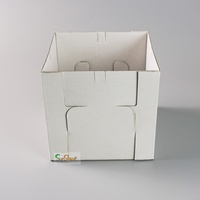 Boîte d'emballage pour gâteau Sunshine 8*8*8 pouces, 12 pouces de haut, en matériaux recyclés, papier couché, logo personnalisé, boîte de boulangerie