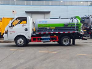 6 Wheel Dongfeng Vacuum Sewage Suction Truck 3CBM, Easy Access Underground Basement, Ideal for Toilet Septic Tank Waste Cleaning - Product Image 5