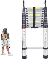 Échelle pliable multifonctionnelle de 4,4 m avec crochet, extension en aluminium, échelle télescopique pliable, escalera plegable de aluminio