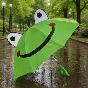 ร่มกันฝนพิมพ์ลายการ์ตูนแบบกึ่งอัตโนมัติสำหรับเด็ก 8K รุ่นสั่งทำพิเศษเพื่อการส่งเสริมการขาย - Product Image 2