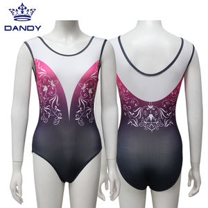 Style personnalisé école formation <span class=keywords><strong>Gym</strong></span> fille manches courtes filles gymnastique danse <span class=keywords><strong>justaucorps</strong></span> body - Product Image 3