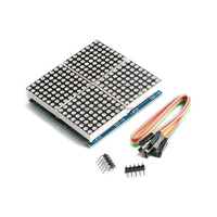 MAX7219 modul matriks titik LED, modul kontrol mikro tabung Digital 1/2/4/8 untuk arduino diy