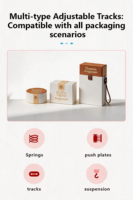 Máquina de Venda Automática Refrigerada para Sobremesas com Tela Sensível ao Toque, Capacidade para 60 Compartimentos, Gestão Baseada em Nuvem, 4G LTE/Wi-Fi