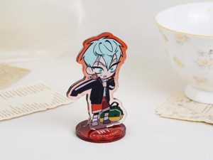 Figura de acrílico de personaje estilo casual escolar Chibi, soporte de acrílico para figura de personaje, figura de acrílico de personaje con atuendo diario, figura de acrílico de <span class=keywords><strong>anime</strong></span> linda D - Product Image 3