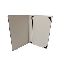 Porte-menu en cuir PU de style américain durable avec logo personnalisé, pour restaurant, hôtel, bar, café, bistrot