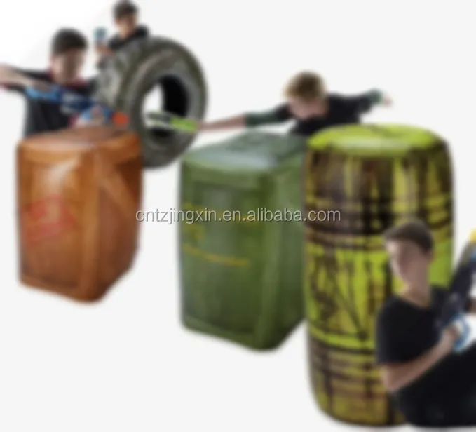 Paintball Inflatable บังเกอร์ Battle Zone Battle Royale ชุด Nerf เลเซอร์ X, X Shot และ Boomco