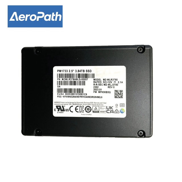 MZWLR3T8HBLS-00007 PM1733 3.84TB 2.5inch PCIE 4.0 X4 (NVMe) Dual Port X2 Enterprise Internal Solid State Drive Server New Metal