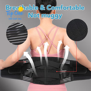 Top One Double Pull Ceinture Respirant Élastique Bas Du Dos Brace Compression Taille Soutien pour Hommes et Femmes - Product Image 2