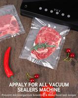 Emballage en plastique, pochette de conservation des aliments, emballage personnalisé, sac d'étanchéité enroulable texturé en nylon PA, sacs et rouleaux de scellage sous vide gaufrés