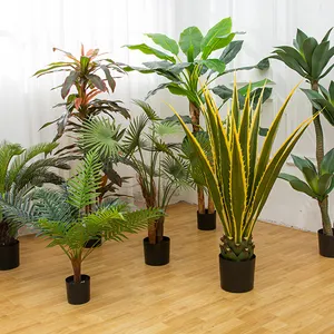 Chêne artificiel de décoration d'arbre de plante de Ficus en caoutchouc en plastique pour des décorations de maison et de jardin